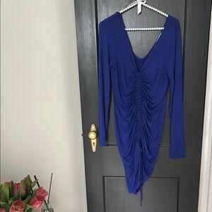 Fashion Nova Blue Bodycon Dress for Cocktail Nights